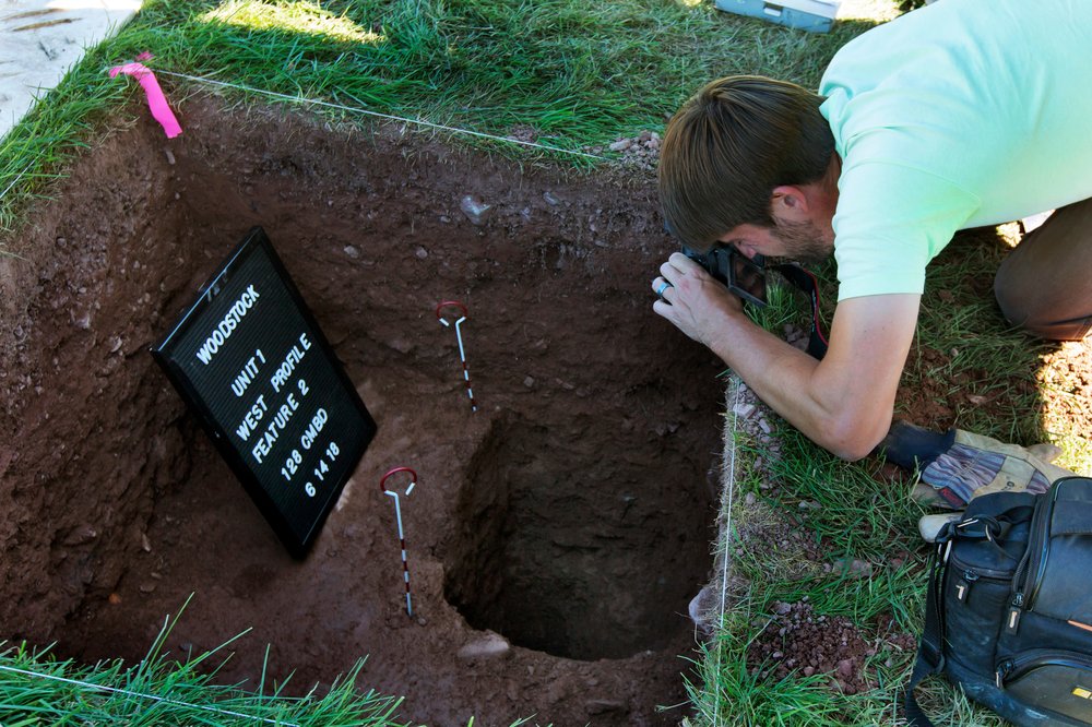 d88fcf448shutterstock_9723255j-jpg.jpeg Members of the Public Archaeology Facility at Binghamton University work at the site of the 1969 original Woodstock Music and Art Fair, in Bethel, N.Y. Information from the dig will help a museum plan interpretive walking routes in time for the concert's 50th anniversary next year (Richard Drew/AP/REX/Shutterstock)