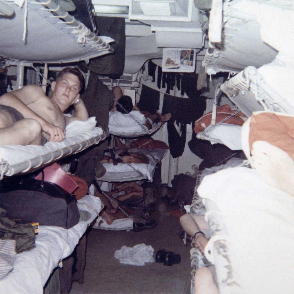 dc01bc9ae2-soldiers-in-berths-on-the-walker-jpg.jpeg Interior of the USNS General Nelson M. Walker. Courtesy of Art and Lee Beltrone, Vietnam Graffiti Project, Keswick, VA<br/>