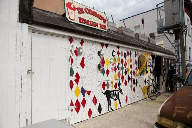dicomsoms.jpg DiCOSMO'S Real made-to-order Italian ices are things of perfect beauty and this diamond-patterned stand delivers. Ignore the hordes waiting in line for Rockaway Taco and snag a lemon, grapefruit, or mango ice served in a cup and best attacked with a spoon. The shop's available flavors change daily and depending on what you order little flecks of fruit, Oreo, and chocolate will inhabit your sub-zero treat. That's how you know it's the good stuff. (Scott Heins)95-19 Rockaway Beach Blvd // Yelp // Website