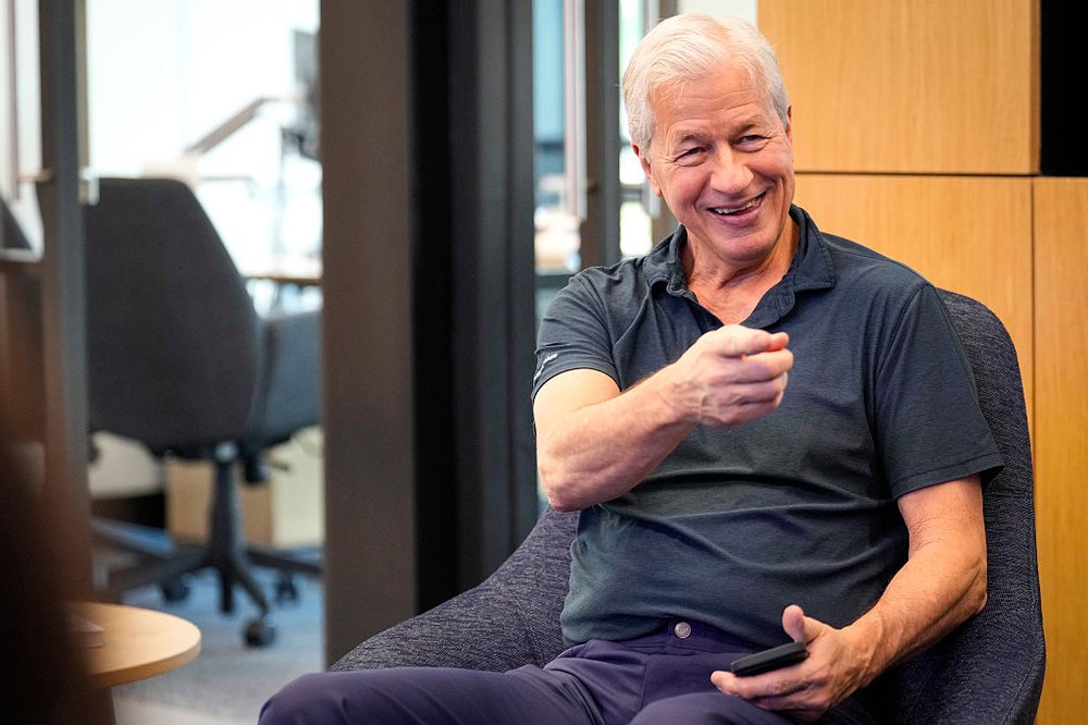 Jamie Dimon, smiling