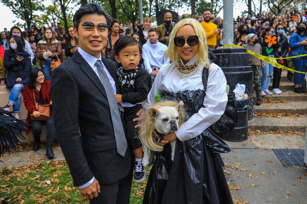 Dogs in costume at the Tompkins Square Park Halloween Parade