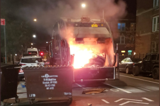 A fire erupted in a Boro-Wide truck last year after a lithium-ion battery was inappropriately put out for trash pick-up.