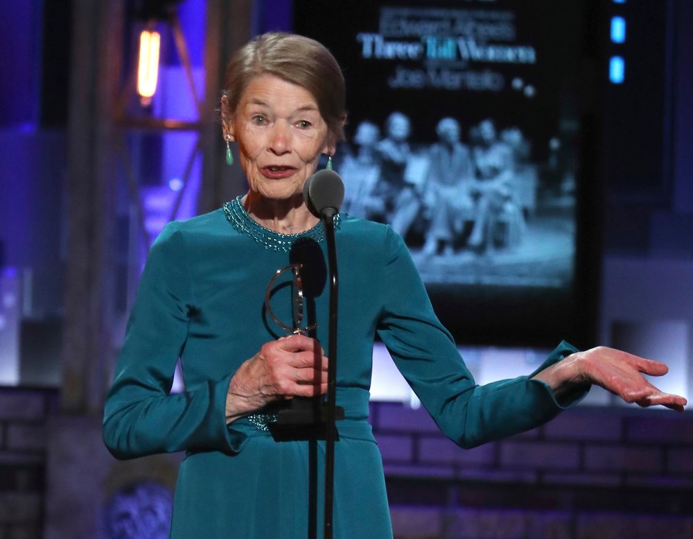 e1a5392b0shutterstock_9709291b-jpg.jpeg Glenda Jackson, who won best leading actress in a play for 'Three Tall Women'<br>( Michael Zorn/Invision/AP/REX/Shutterstock)