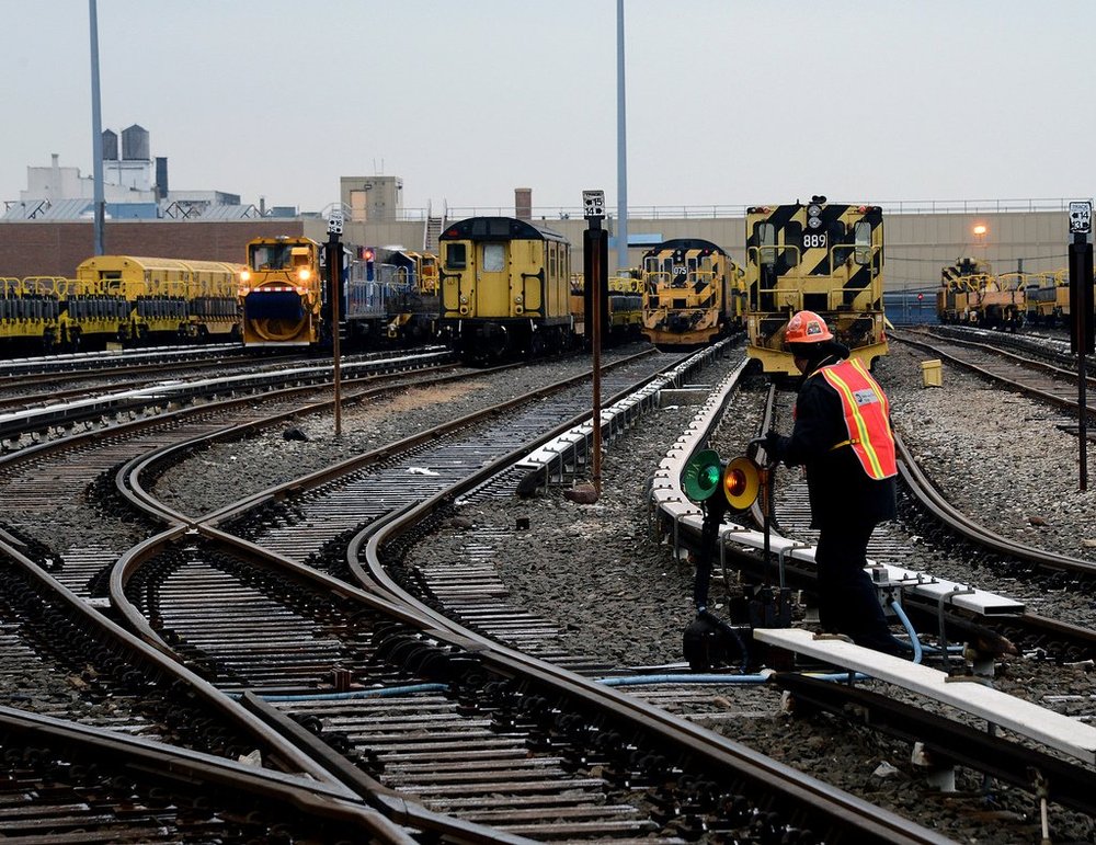 e6ffeaa95.jpeg New York City Transit readies work equipment at the 38th Street Yard in Brooklyn in advance of a snow storm<br/>