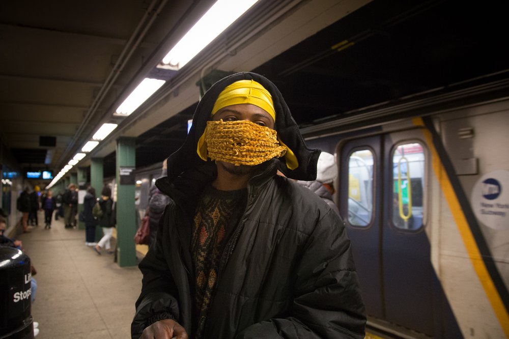 Commuters along the L line on February 6, 2019<br>