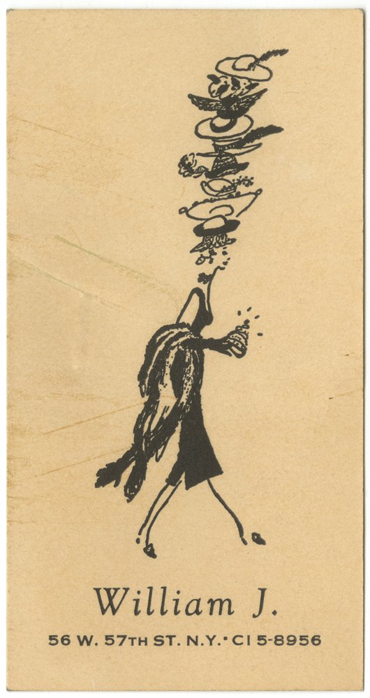 e97a32a2b4-business-card_1-jpg.jpeg William J. calling card, ca. 1960. (New-York Historical Society Library)
