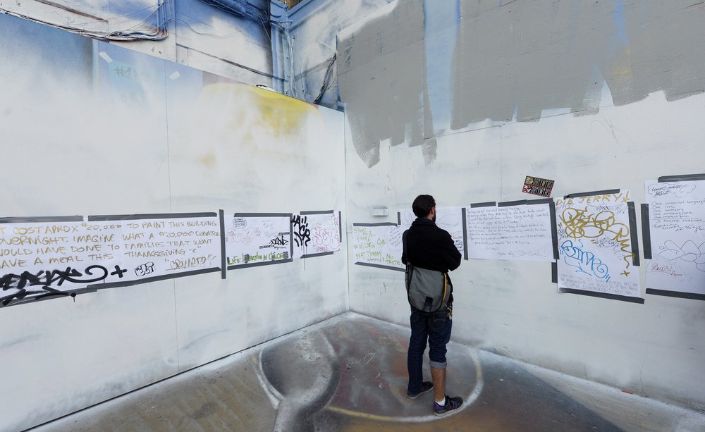 eeb573ff0shutterstock_7950548e-jpg.jpeg Handwritten notes left at 5 Points (Justin Lane / Epa/Shutterstock)