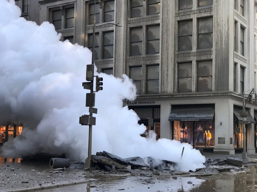 The blast site on Thursday (NYC OEM)