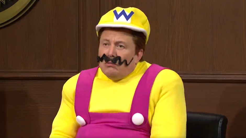 Elon Musk as Wario on SNL.