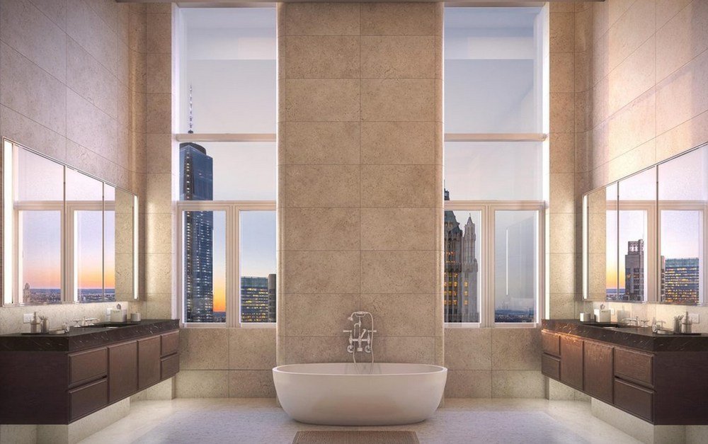 This bathroom is larger than most apartments (via Curbed)