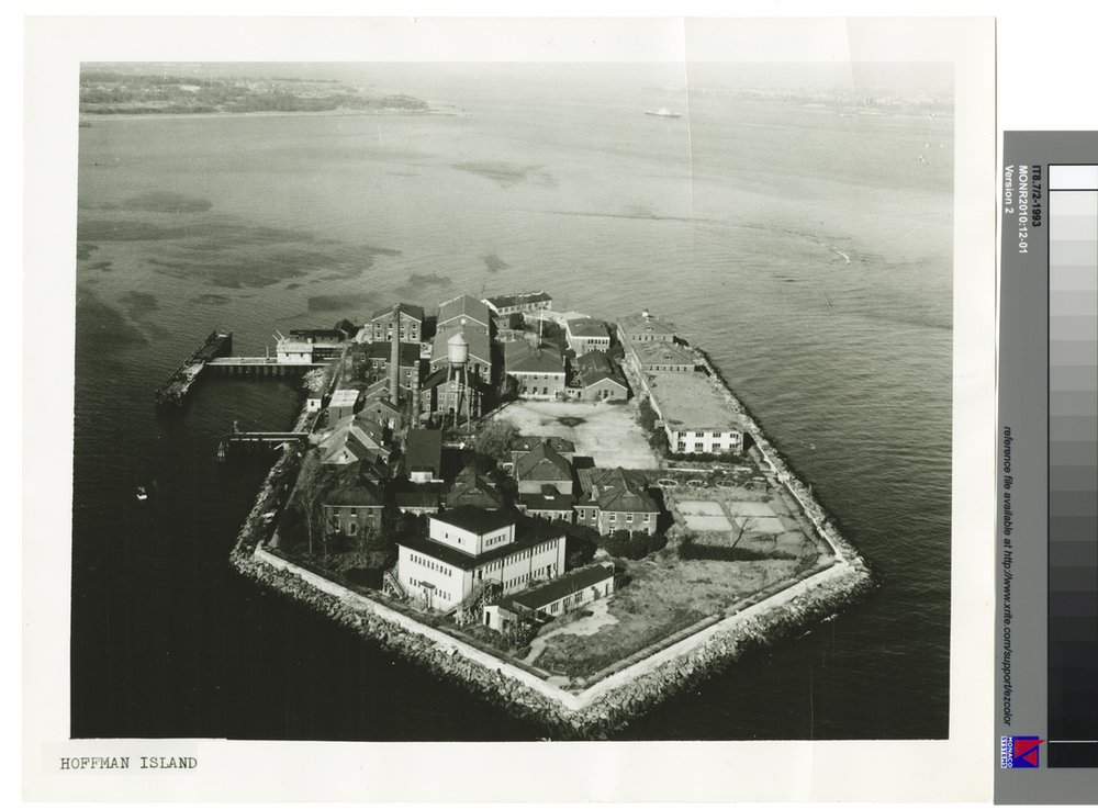 Hoffman Island, 1956. (Photo courtesy of the New York City Municipal Archives)