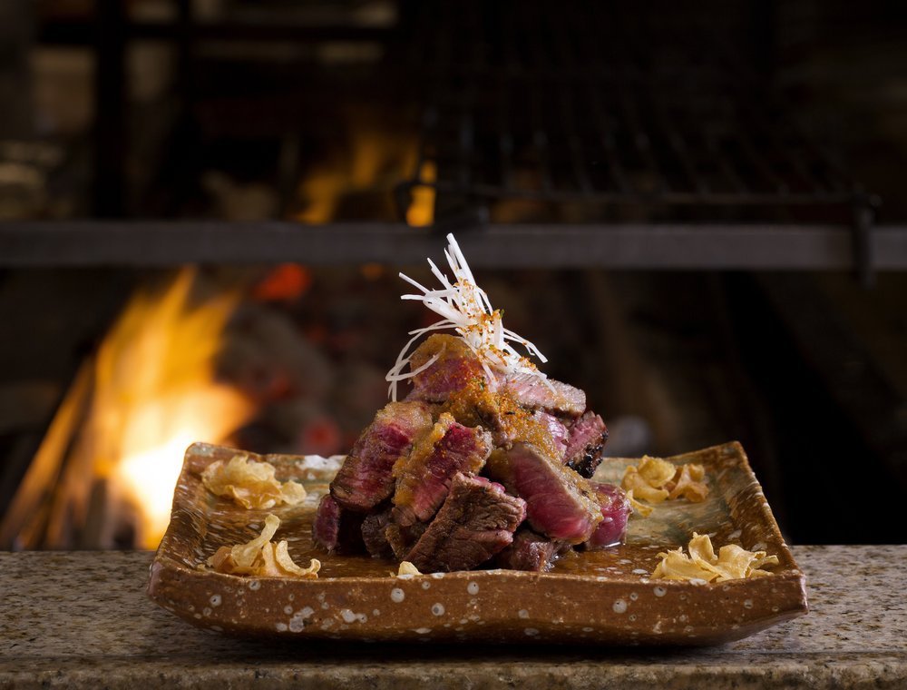 ff182ad3b.jpeg rib eye steak with wafu sauce and garlic chips<br>