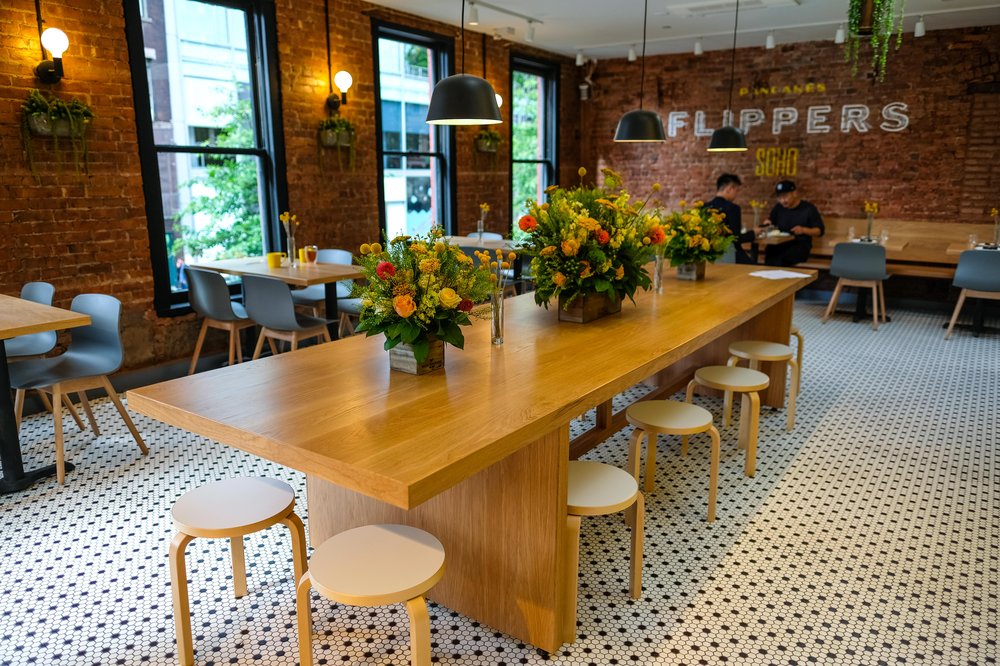 The interior of Flipper's