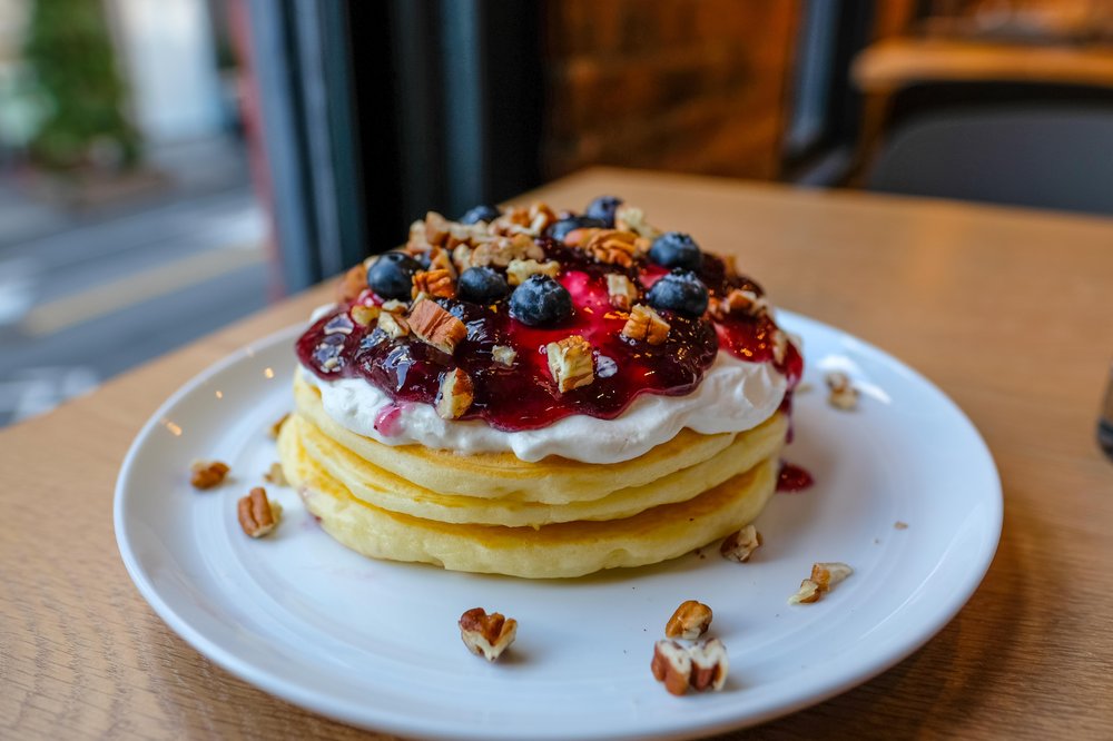 Blueberry Cream Cheese Pancake ($18)