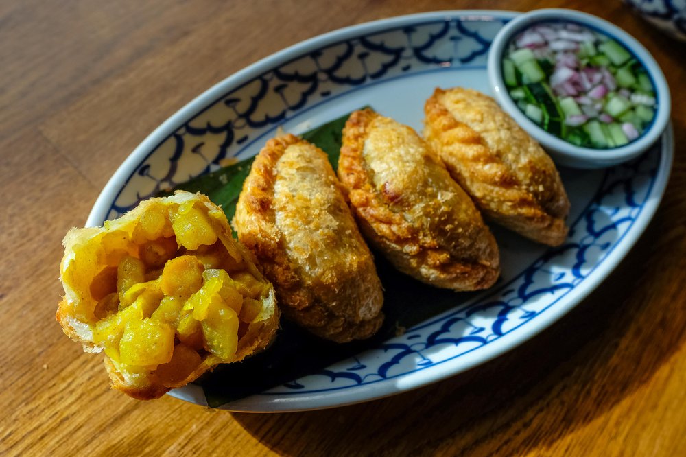 Vegan Curry Puffs ($8)