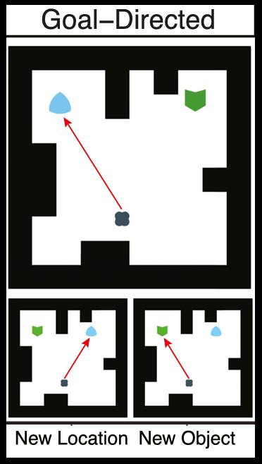 Example of a goal-directed experiment in the Baby Intuitions Benchmark.