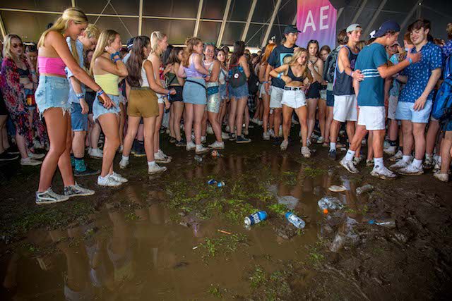 Thing were already muddy on Saturday.