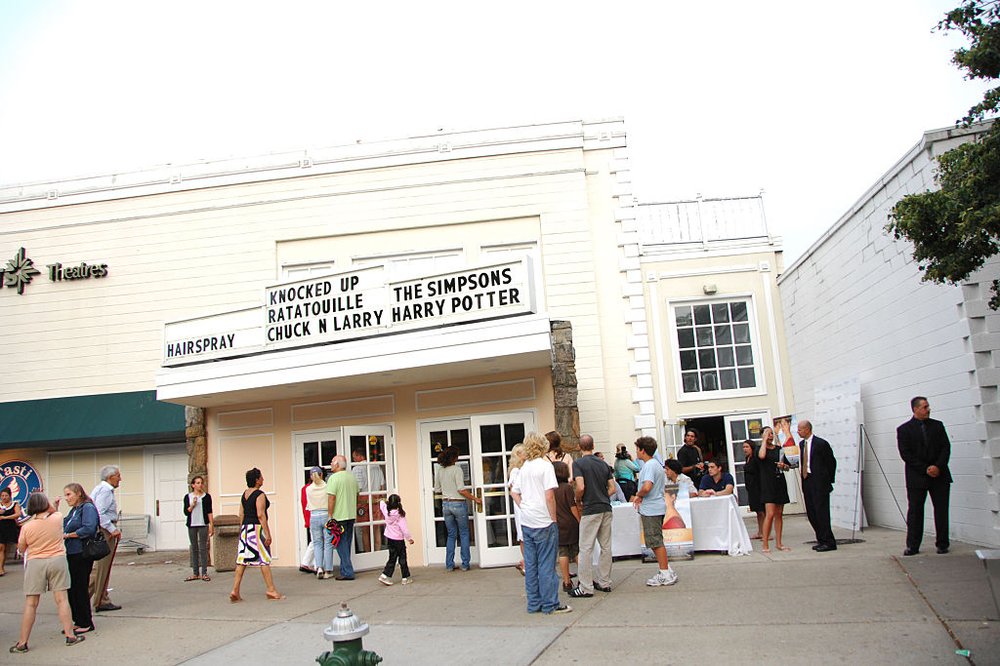 the exterior of the East Hampton Regal movie theater