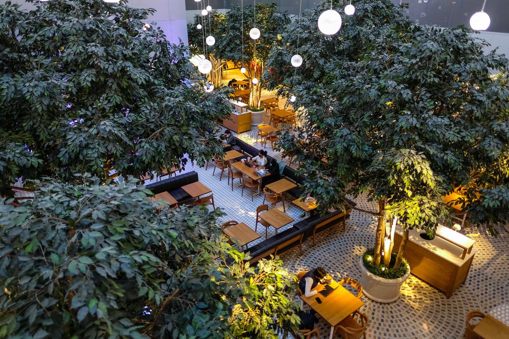 Inside the new Hugh Food Hall in Midtown