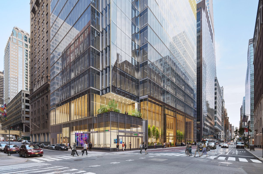 A rendering of the 45th Street entrance.