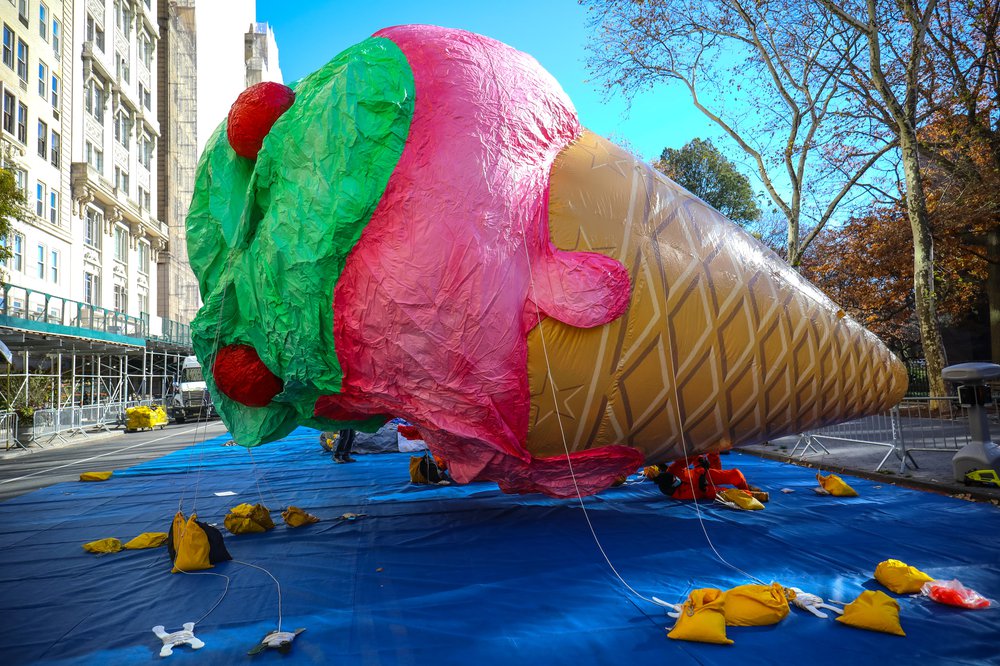 Thanksgiving Day Parade Balloon Inflation 2021 (Scott Lynch) Photographs of balloons being inflated for the parade