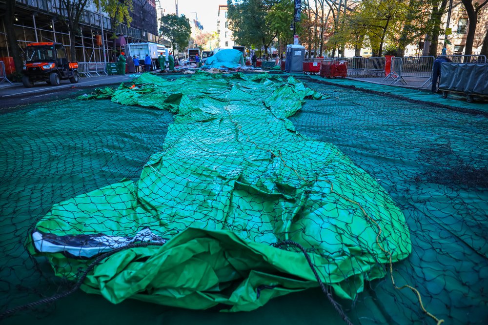 Thanksgiving Day Parade Balloon Inflation 2021 (Scott Lynch) Photographs of balloons being inflated for the parade