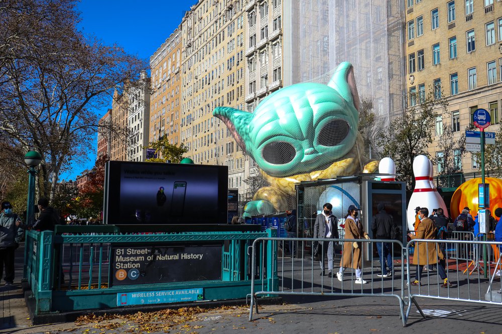 Thanksgiving Day Parade Balloon Inflation 2021 (Scott Lynch) Photographs of balloons being inflated for the parade