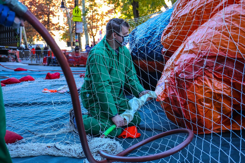 Thanksgiving Day Parade Balloon Inflation 2021 (Scott Lynch) Photographs of balloons being inflated for the parade
