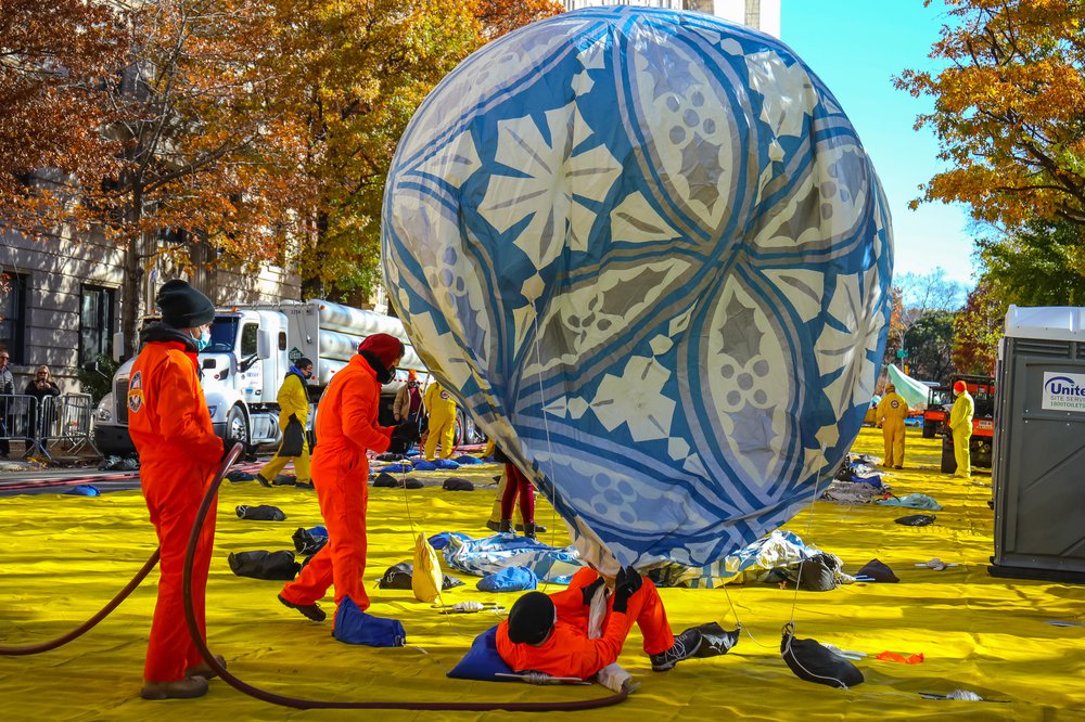 Thanksgiving Day Parade Balloon Inflation 2021 (Scott Lynch) Photographs of balloons being inflated for the parade