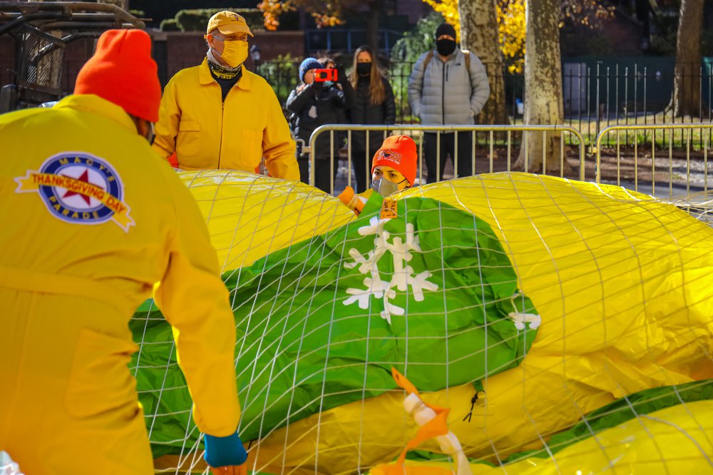 Thanksgiving Day Parade Balloon Inflation 2021 (Scott Lynch) Photographs of balloons being inflated for the parade