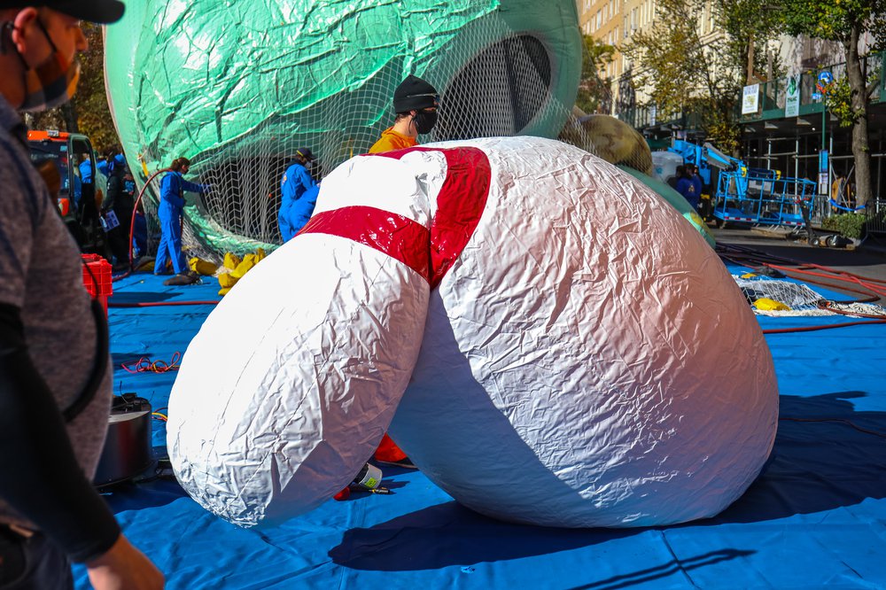 Thanksgiving Day Parade Balloon Inflation 2021 (Scott Lynch) Photographs of balloons being inflated for the parade