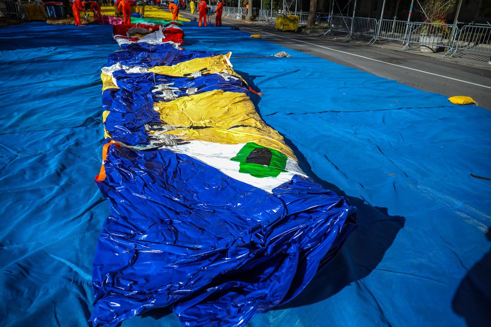 Thanksgiving Day Parade Balloon Inflation 2021 (Scott Lynch) Photographs of balloons being inflated for the parade