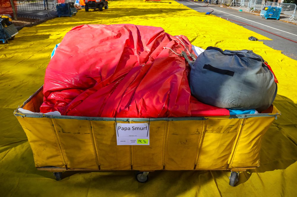 Thanksgiving Day Parade Balloon Inflation 2021 (Scott Lynch) Photographs of balloons being inflated for the parade