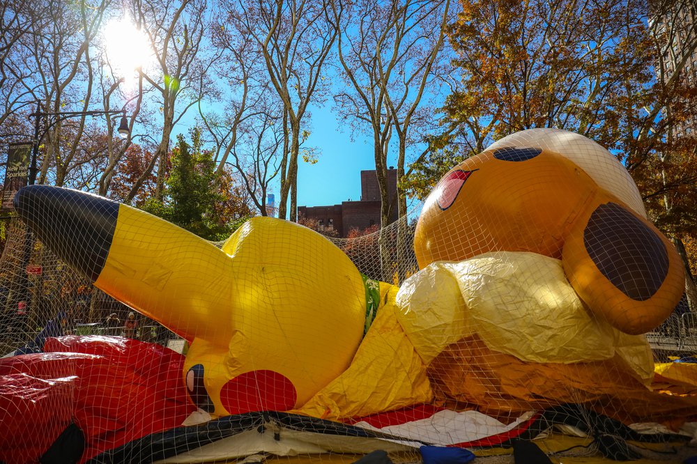 Thanksgiving Day Parade Balloon Inflation 2021 (Scott Lynch) Photographs of balloons being inflated for the parade