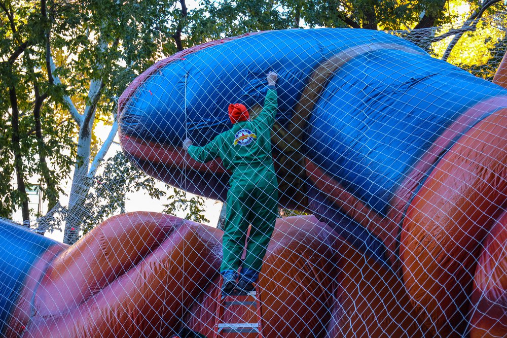 Thanksgiving Day Parade Balloon Inflation 2021 (Scott Lynch) Photographs of balloons being inflated for the parade