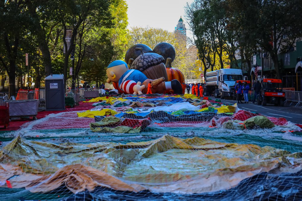Thanksgiving Day Parade Balloon Inflation 2021 (Scott Lynch) Photographs of balloons being inflated for the parade