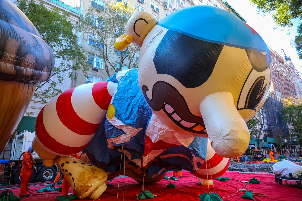 Thanksgiving Day Parade Balloon Inflation 2021 (Scott Lynch) Photographs of balloons being inflated for the parade