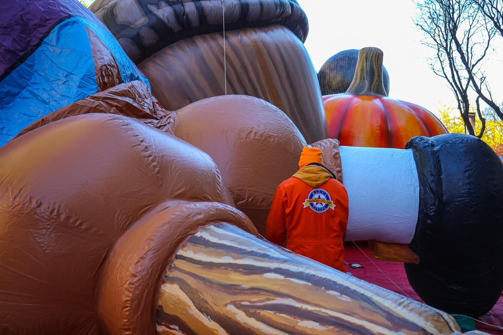 Thanksgiving Day Parade Balloon Inflation 2021 (Scott Lynch) Photographs of balloons being inflated for the parade