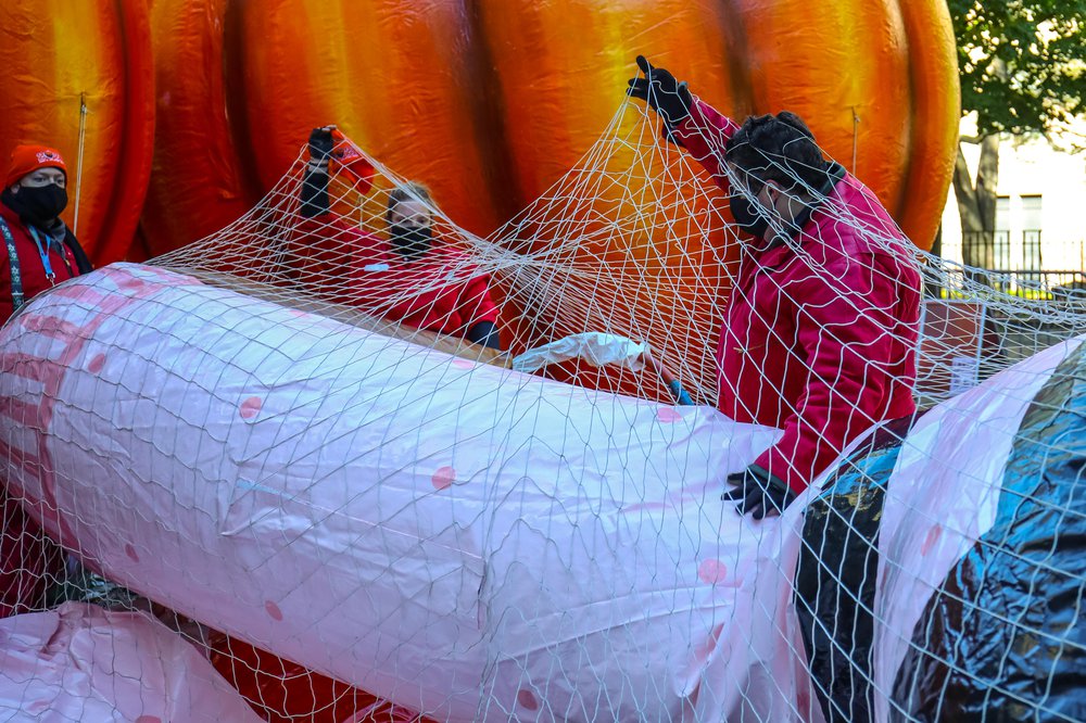 Thanksgiving Day Parade Balloon Inflation 2021 (Scott Lynch) Photographs of balloons being inflated for the parade