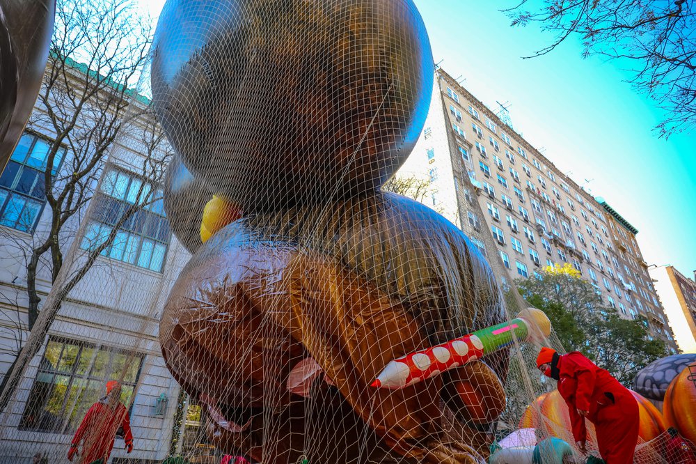 Thanksgiving Day Parade Balloon Inflation 2021 (Scott Lynch) Photographs of balloons being inflated for the parade