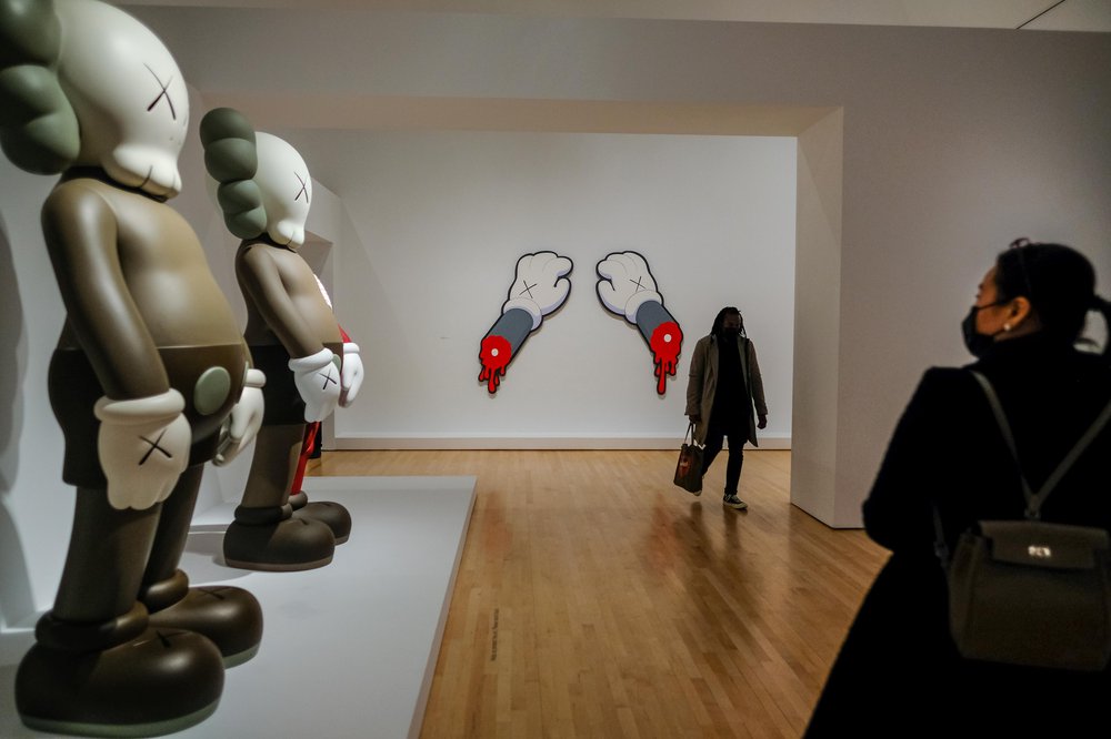 KAWS Brooklyn Museum Inside the KAWS exhibit at Brooklyn Museum