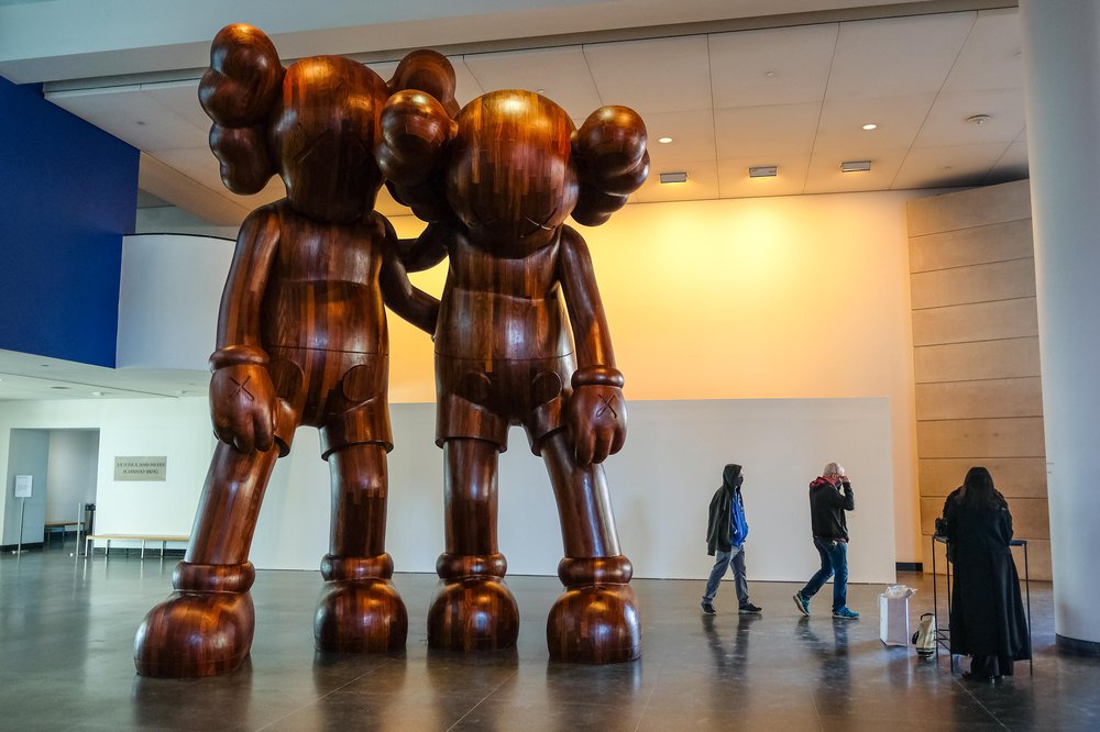 KAWS Brooklyn Museum Inside the KAWS exhibit at Brooklyn Museum