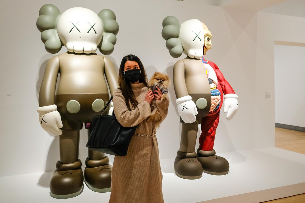 KAWS Brooklyn Museum Inside the KAWS exhibit at Brooklyn Museum