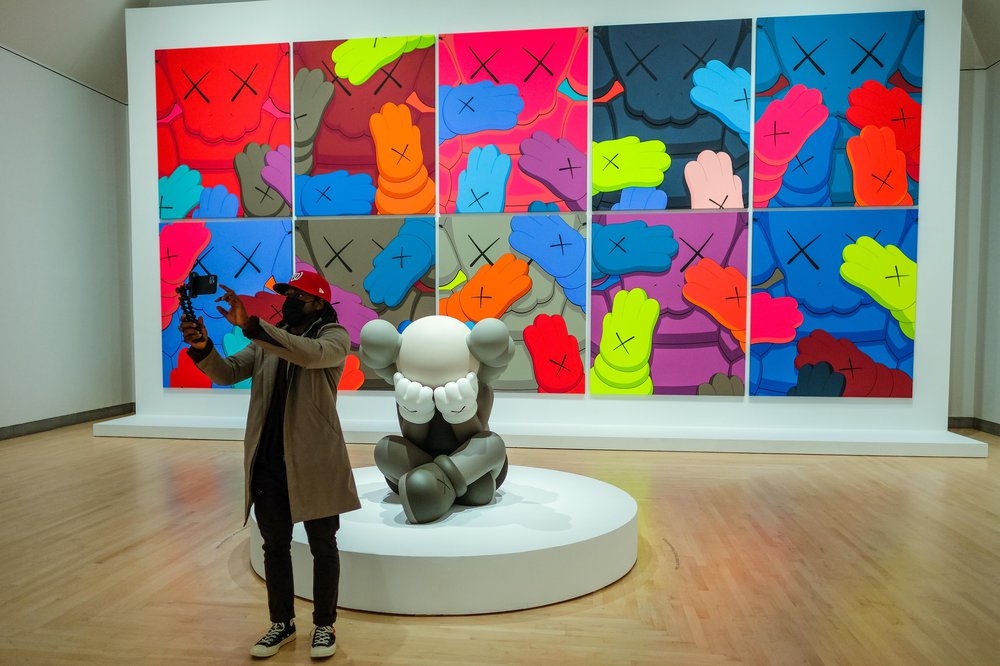 KAWS Brooklyn Museum Inside the KAWS exhibit at Brooklyn Museum