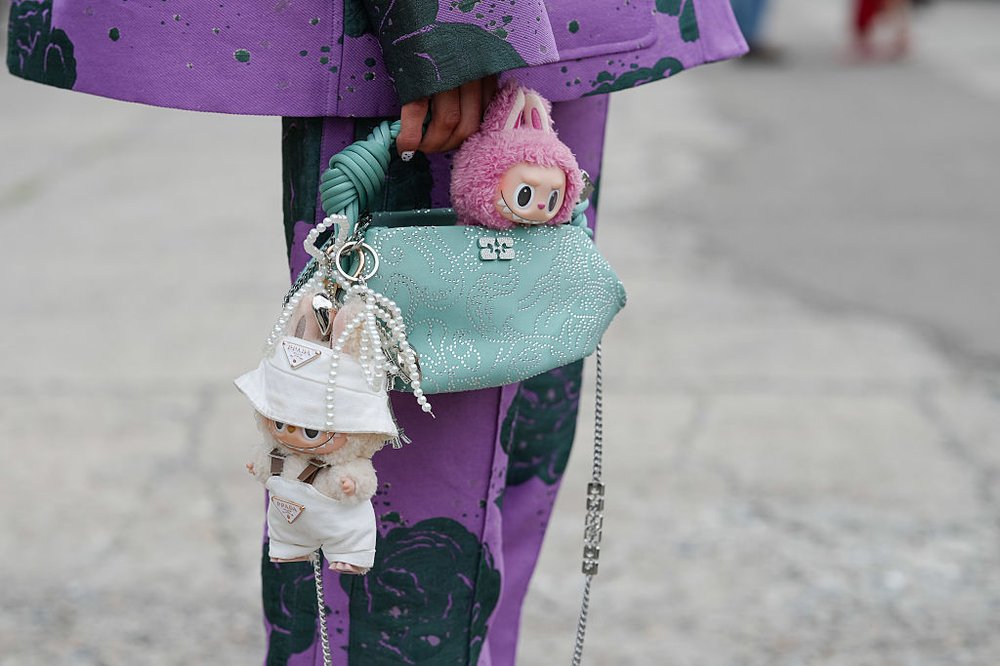 Labubus on a designer bag