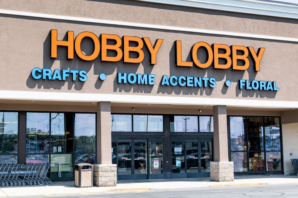 the exterior of a New Jersey Hobby Lobby