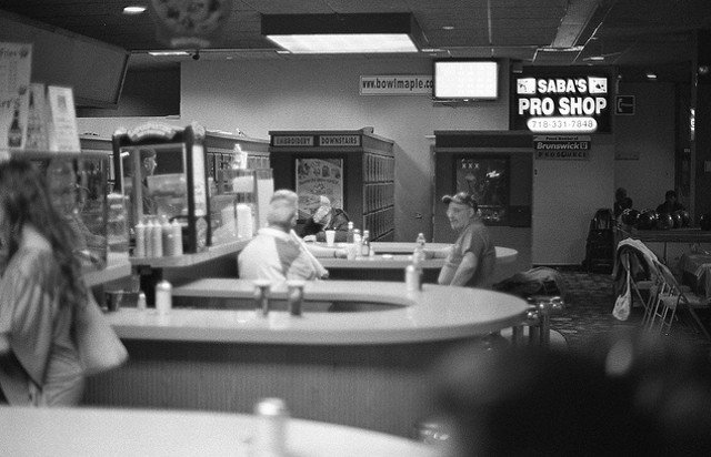 Maple Lanes: Come for the bowling but stay for the surprisingly above average snack bar, which has been run by the same family for the past 50 years. You'll find old-school New York staples here: corned beef, brisket and even a traditional egg creme, plus more pedestrian fare like burgers and dogs. And though no one would accuse Maple of being expensive, after 9 p.m. on Sundays a $6 cover gets you cheaper-than-ever $1 games until closing. Or relive your Pink Floyd-fueled heyday with the Cosmic Fun Pack: two hours of bowling plus shoe rentals for six, all for only $69.99 on Friday nights. Don't leave without stopping by Funzi's, the house bar. Maple Lanes [1570 60th Street, Brooklyn; 718-331-9000] //  D, M, N to New Utrecht Ave-62nd St // $4.50 - $7.50/game, $4.25 - $6.60/shoes