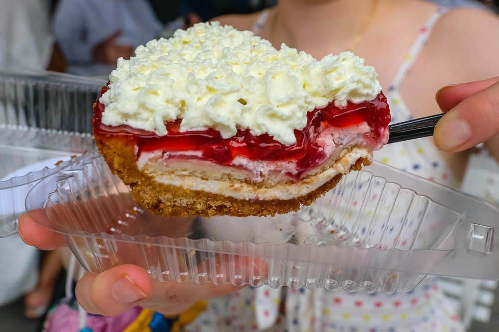 Strawberry Ice Box Pie ($5)
