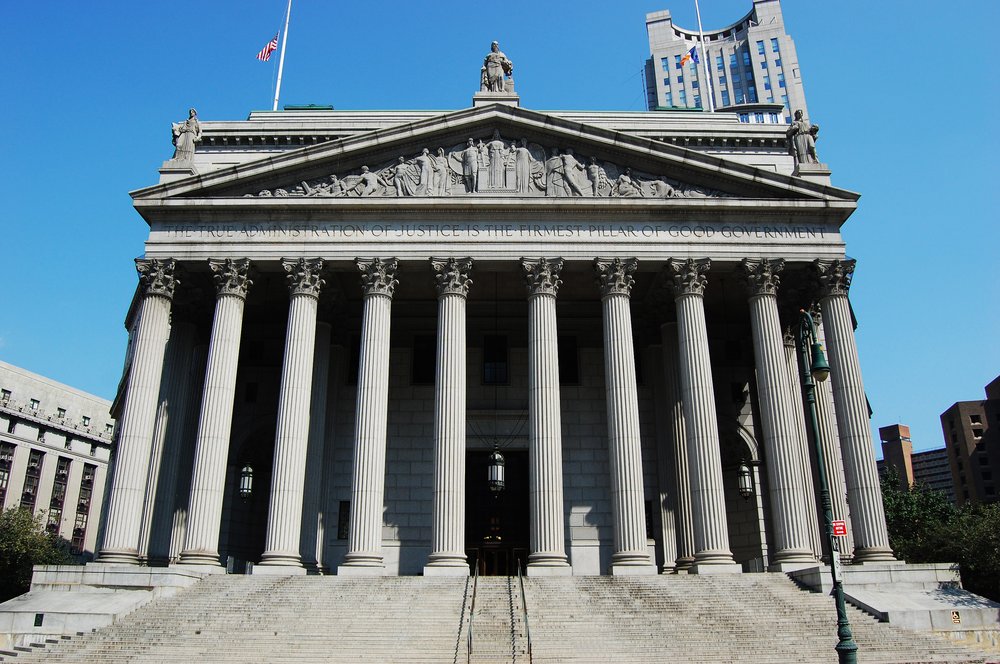 A photo of New York State Supreme Court in Manhattan