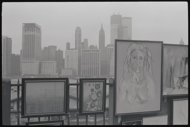 View from the Brooklyn Heights Promenade, 1970s.